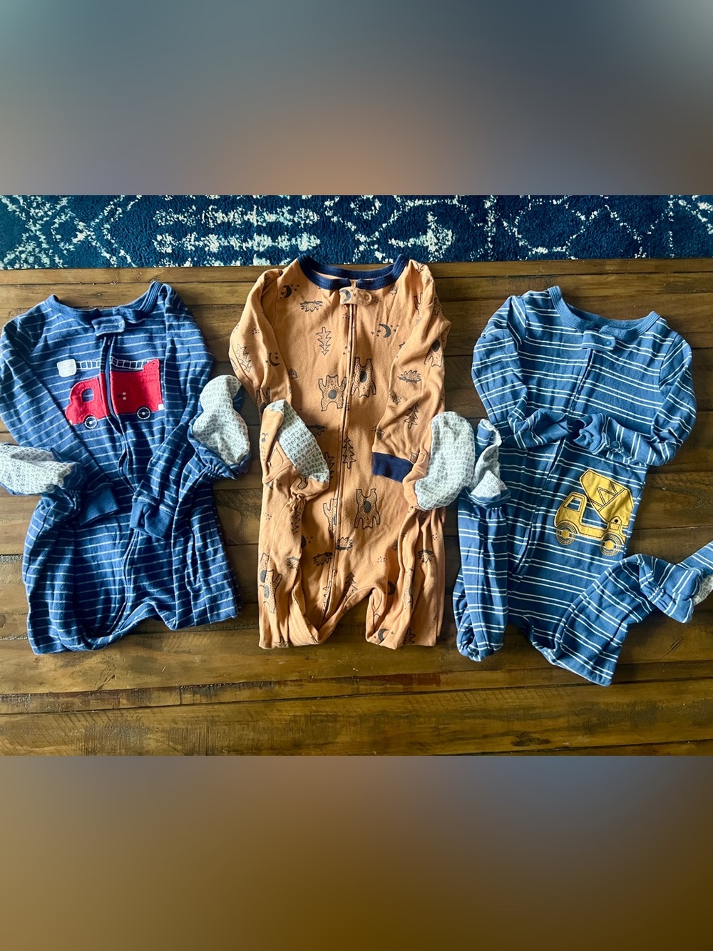 Lot of 9 Kids Cozy Pajamas & Shirts, Size 4T - Picture 2 of 5